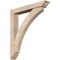 Ekena Millwork Thorton Traditional Smooth Bracket w/ Offset Brace, Douglas Fir, 5 1/2"W x 34"D x 38"H BKT0604X34X38THR01SDF - alternate 1